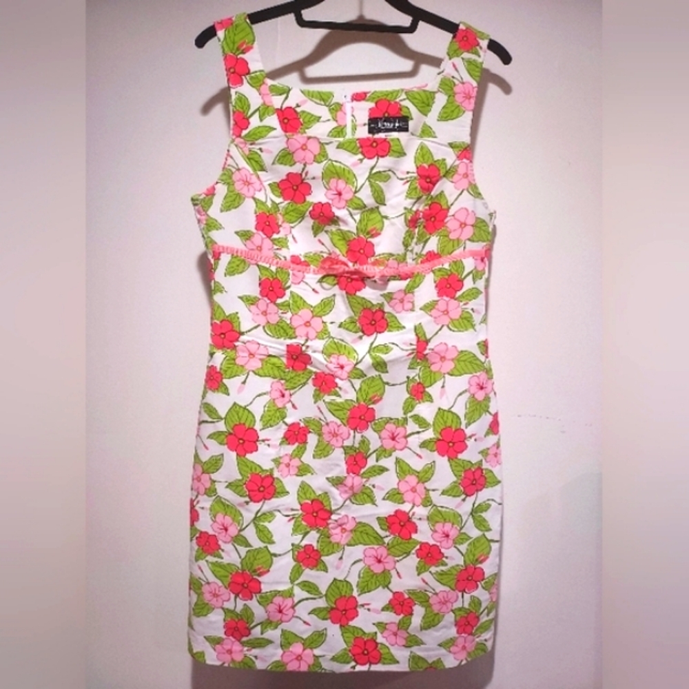 Pink & Green Floral Dress